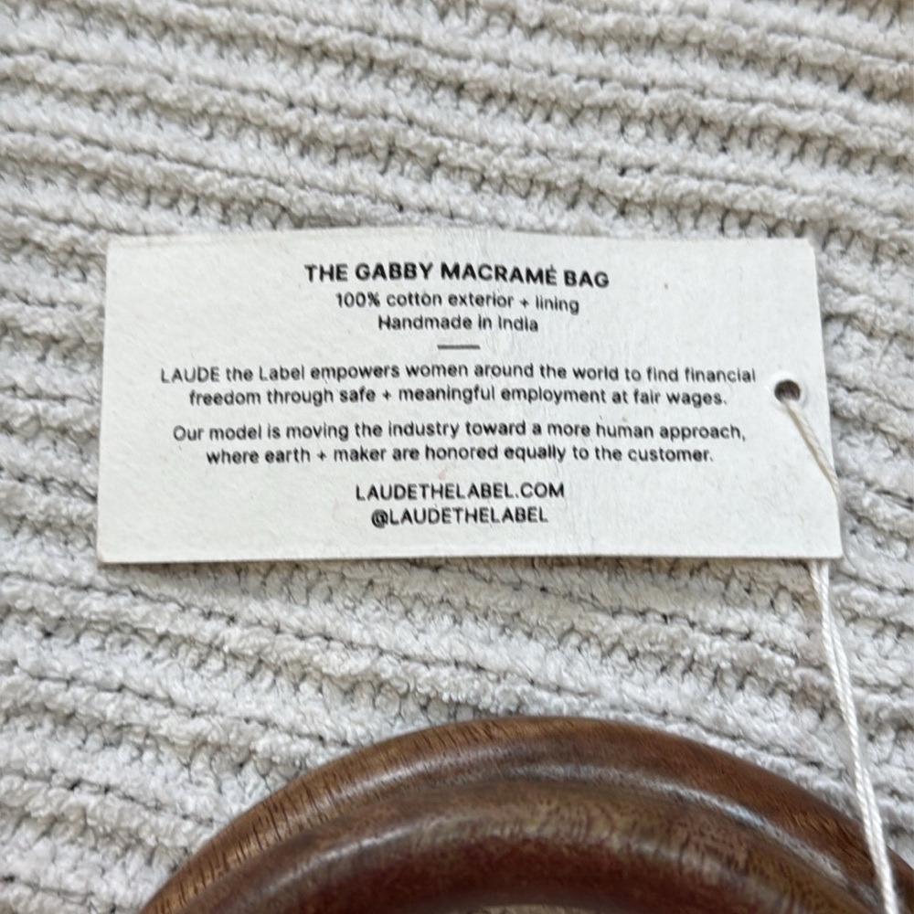 Curateur x Laude The Label The Gabby Macrame Bag - Picture 7 of 9